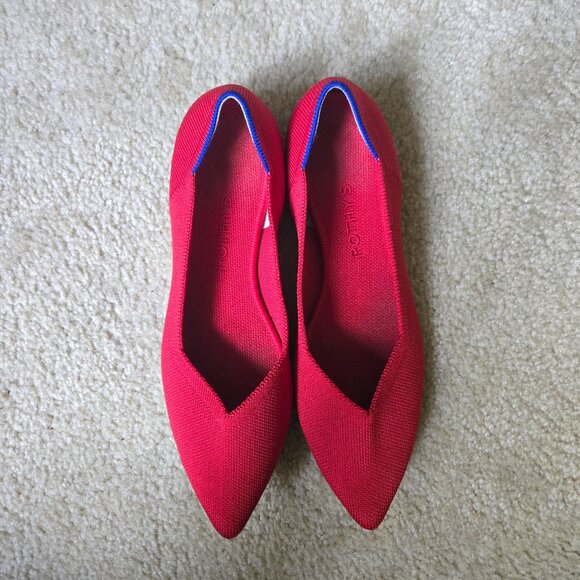 Rothy’s The Point Flats – Red, Size 9 - Picture 1 of 3